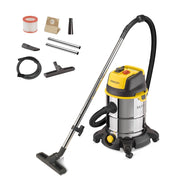 Stanley Aspiratore Solidi e Liquidi SXVC30XTDE con Presa Elettroutensili (1600 W, 30 l)
