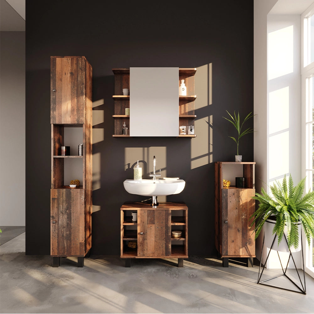 Vicco Mobile bagno alto Rovere rustico 30 x 190 cm