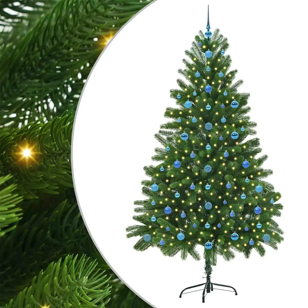 Albero di Natale con 300 LED con supporto Verde 210 cm PE