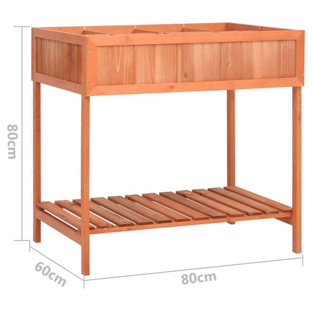 Planter For Herbs 80x60x80 Cm Solid Fir Wood