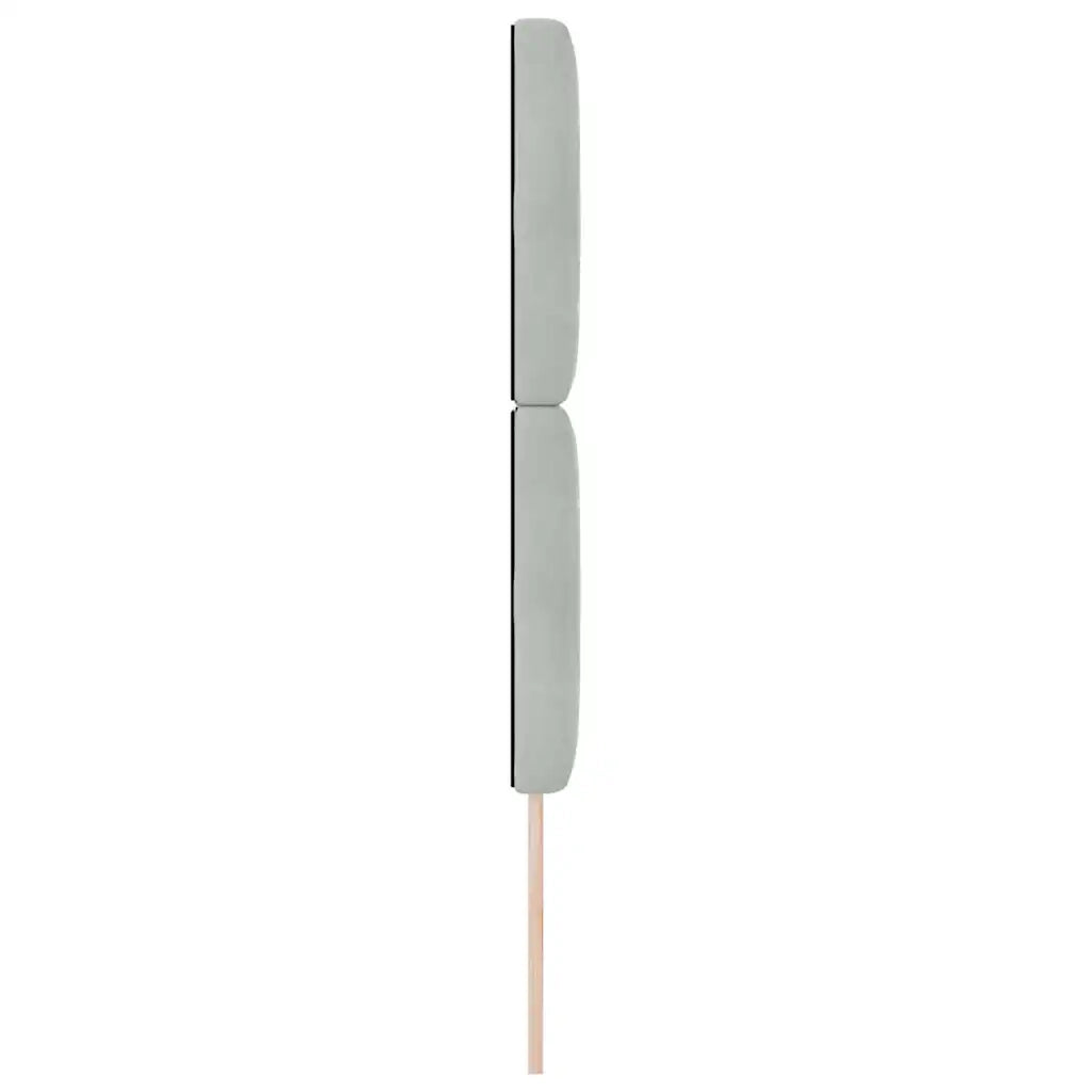 Testiera | Testata Grigio chiaro 80 cm Velluto