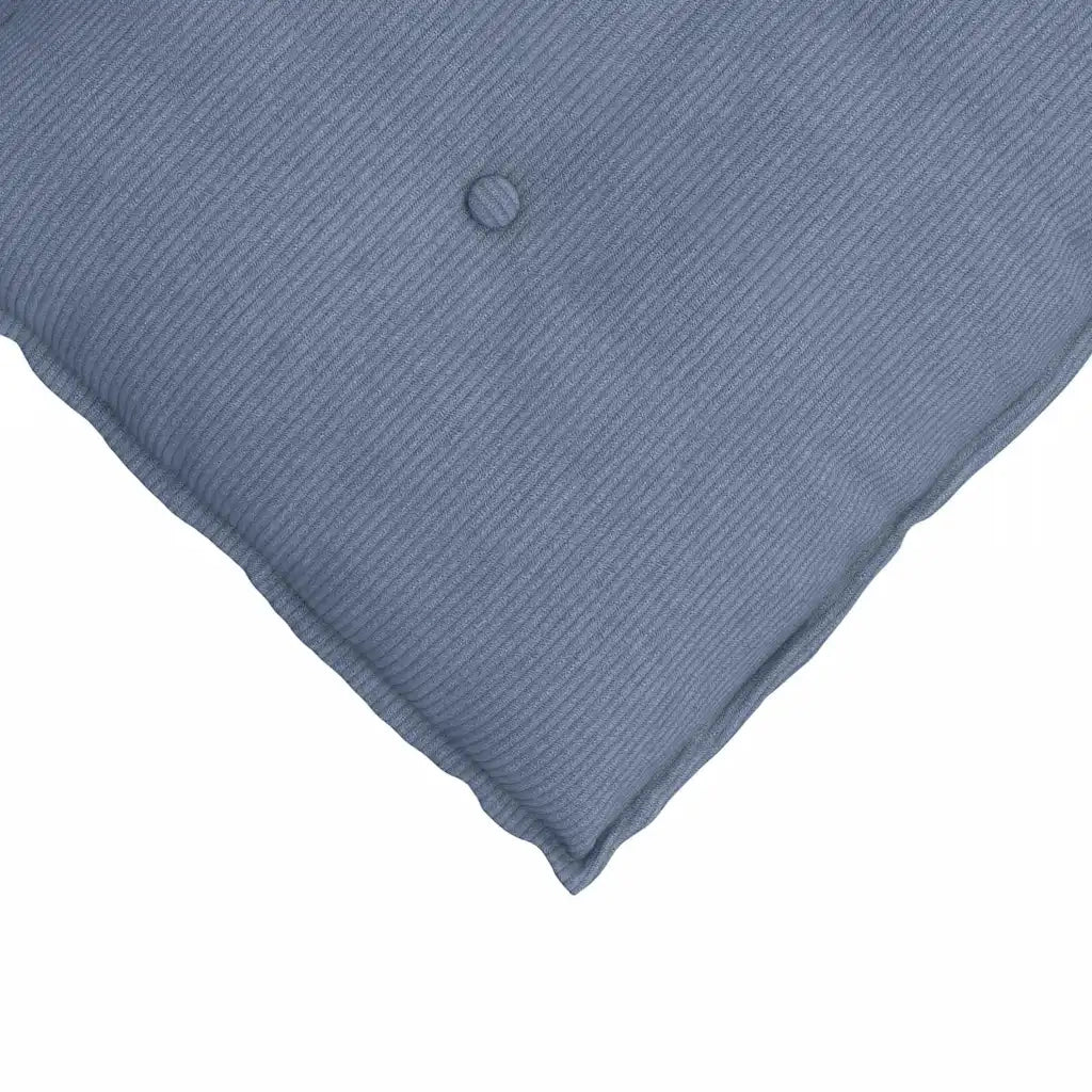 Cuscino per Schiena Blu 80 x 50 cm Tessuto in Cords 42014739