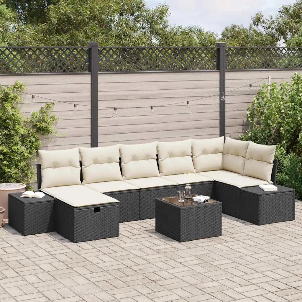 Set di divani con cuscino 8 pcs polyrattan 3360738
