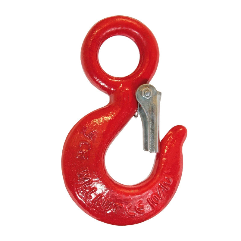 GANCIO DI SOLLEVAMENTO AL CARBONIO T. 0.8 C/SICURA- 1,0 pz