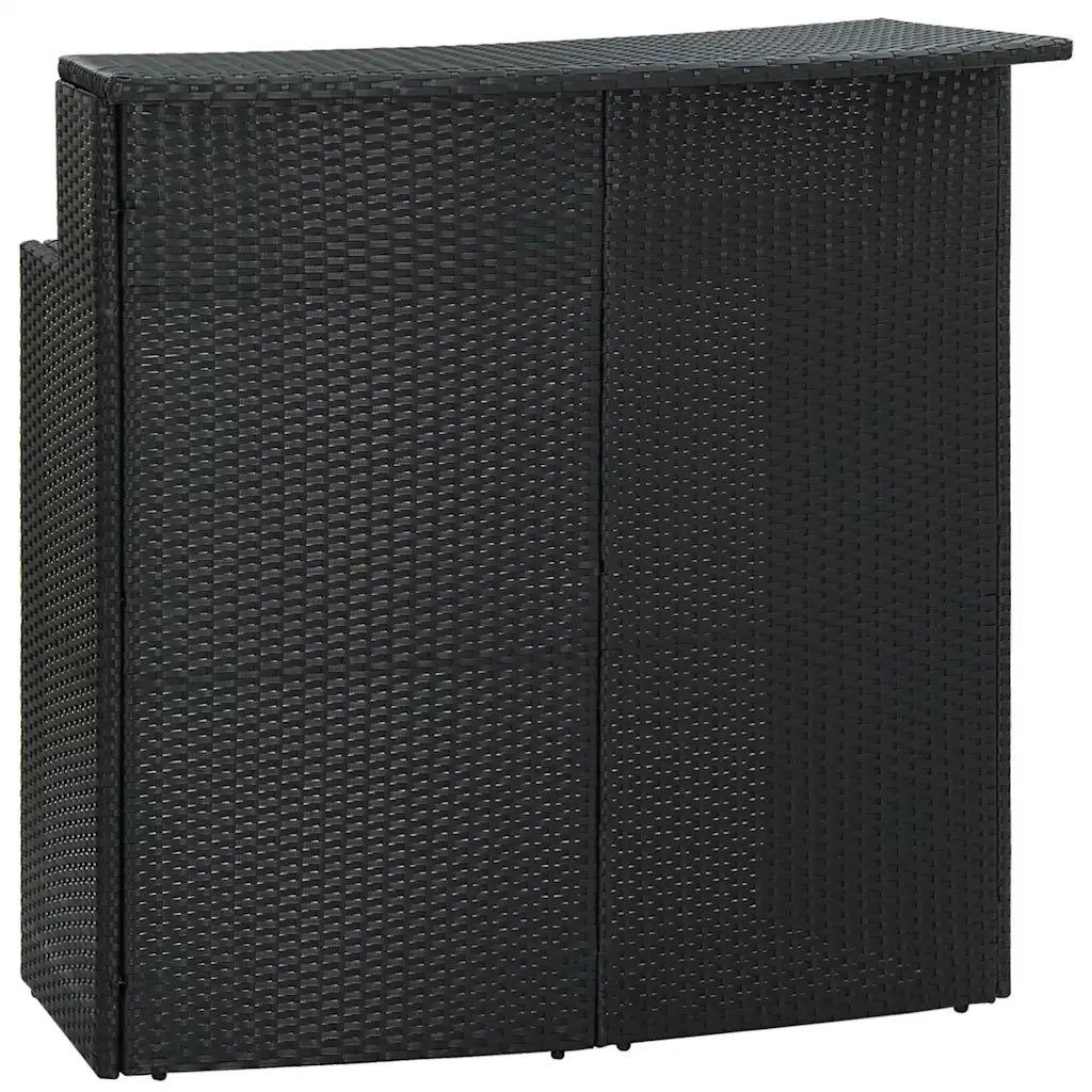 Set Bar da Giardino 4 pz con Cuscini Nero 3064876