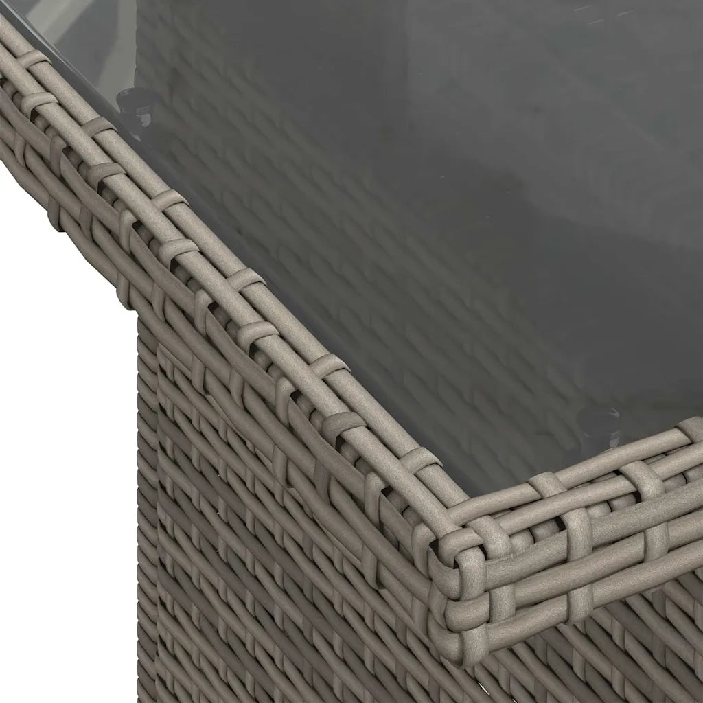 Set Divano da Giardino 6 pz con Cuscini Grigio in Polyrattan 3327930