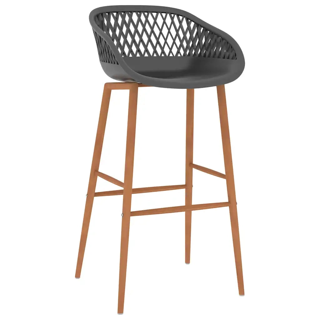 Set da Bar 7 pz Bianco e Grigio 3057422
