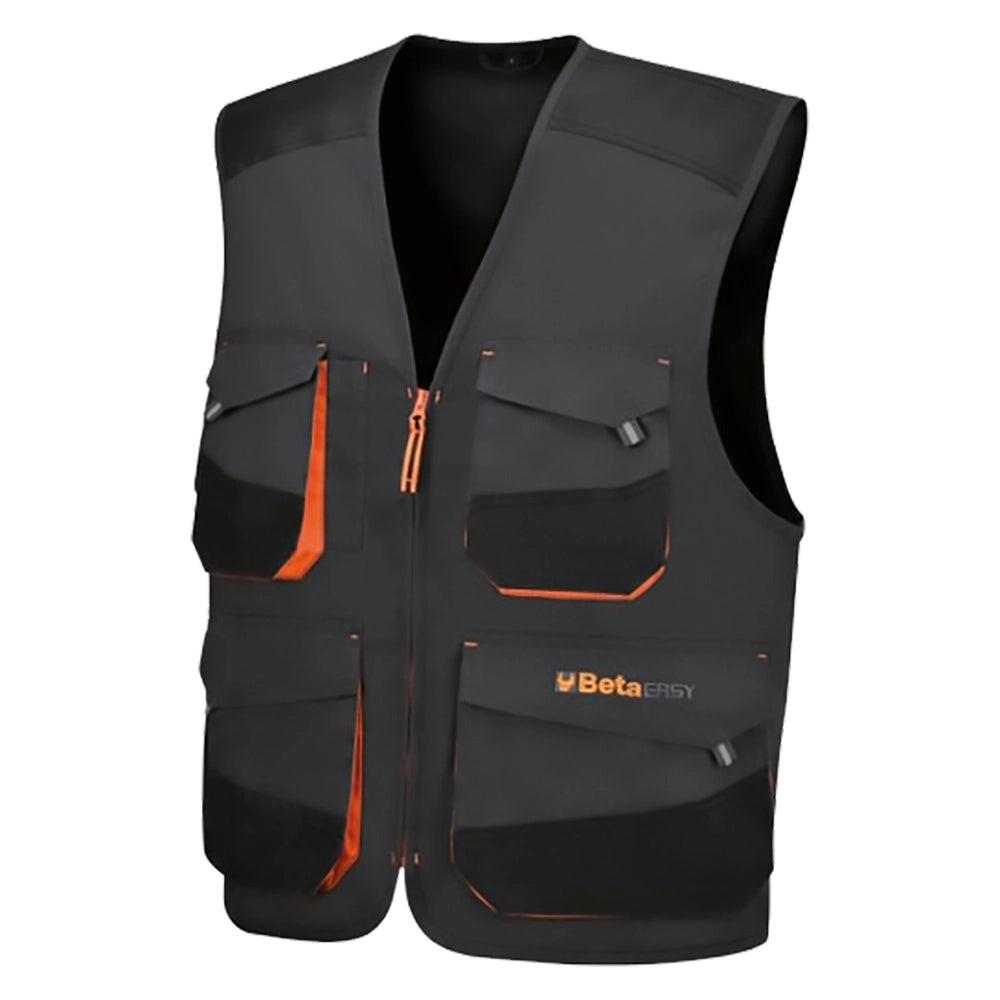 GILET DA LAVORO '7907 G' taglia XXL - grigio / arancio  - BETA