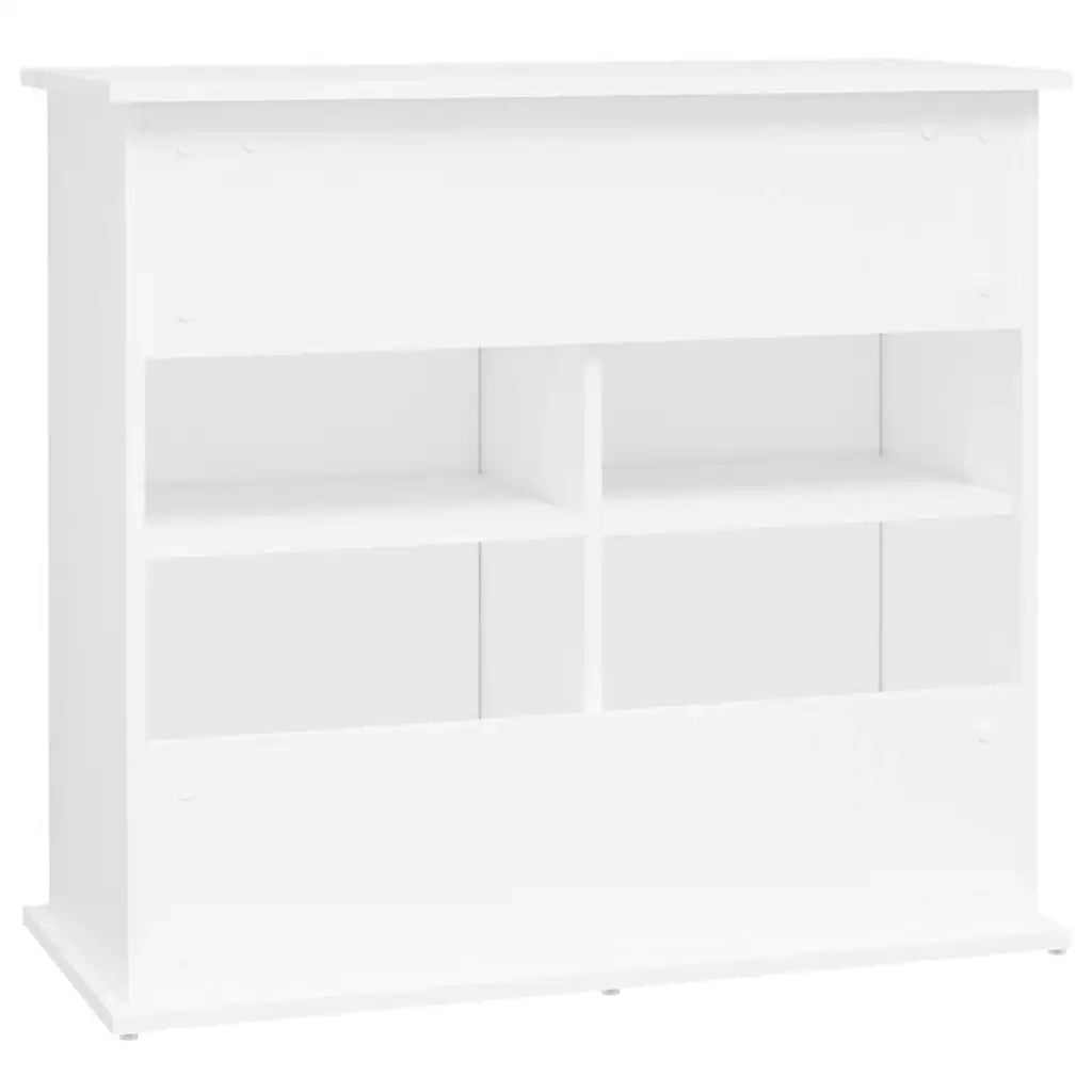 Supporto per Acquario Bianco 81x36x73 cm in Legno Multistrato 833623