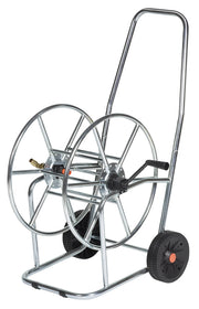 Carrello Avvolgitubo Manuale 80 mt in Acciaio Zincato Agrati Silver