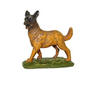 CANE IN RESINA PER PRESEPE DA 12 CM