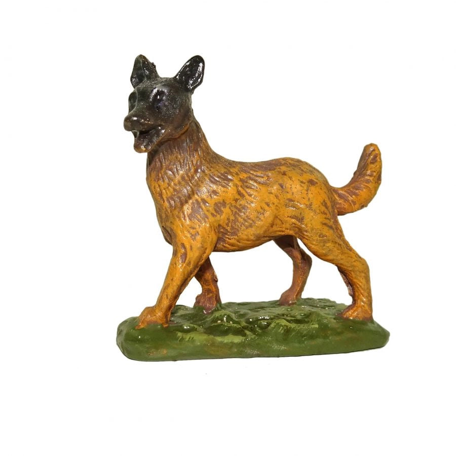 CANE IN RESINA PER PRESEPE DA 12 CM