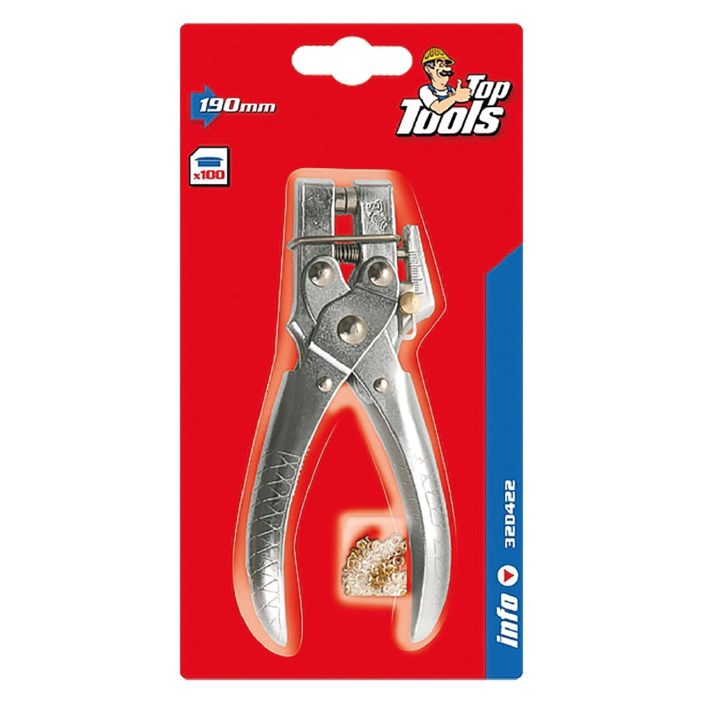 PINZA PER OCCHIELLI mm. 165  - TOPTOOLS