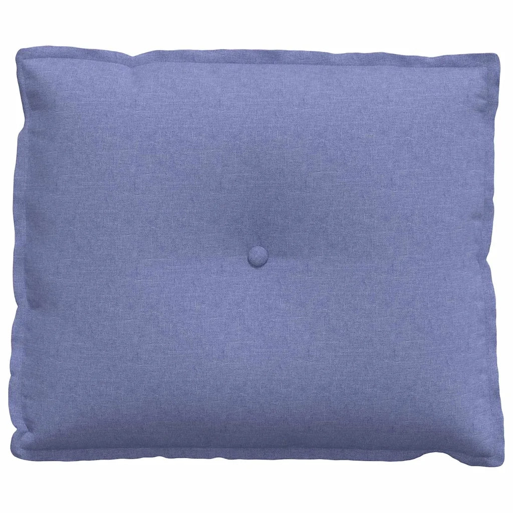 Cuscino per Schiena Blu jeans 60 x 19 x 50 cm Tessuto 42014672