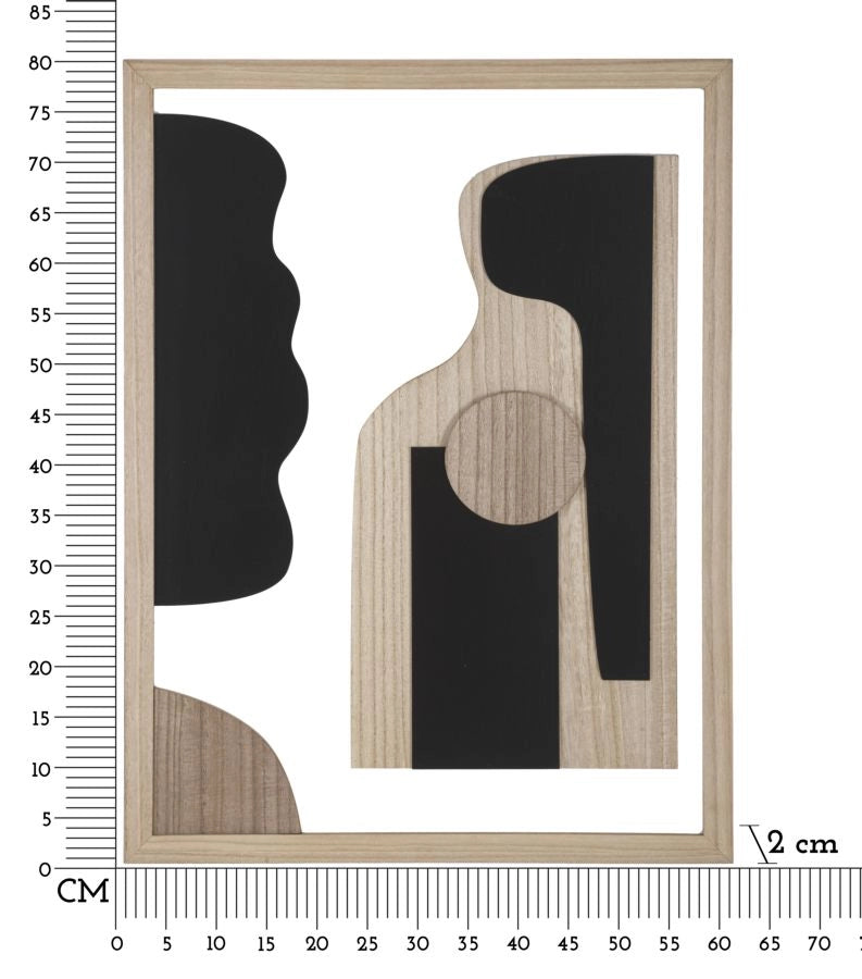 Pannello da Muro Astry 60x2x80 cm in MDF Multicolor