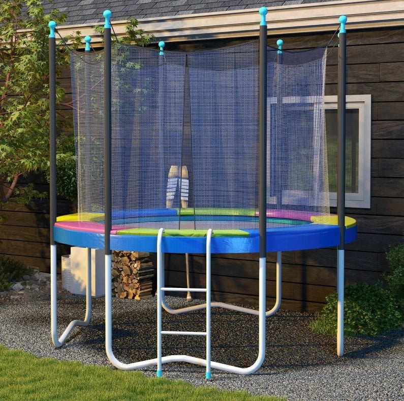 Copertura per molle trampolino ULEVR ?244 cm, imbottitura perimetrale in plastica multicolore