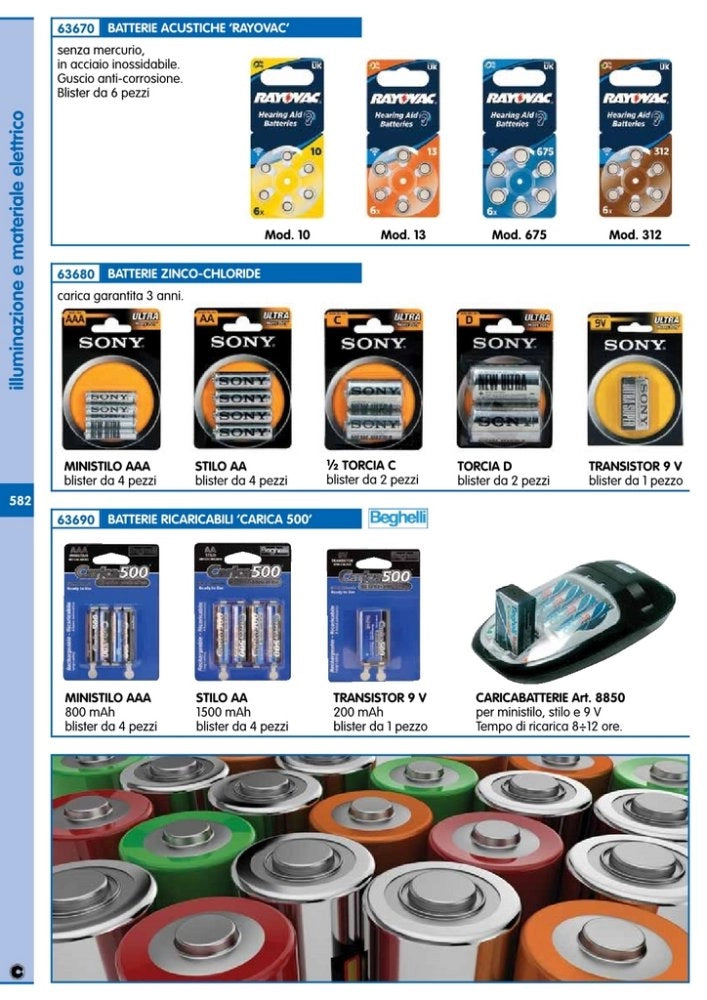 10pz varta batteria acustica 312 confezione da 6pz cod:ferx.93496