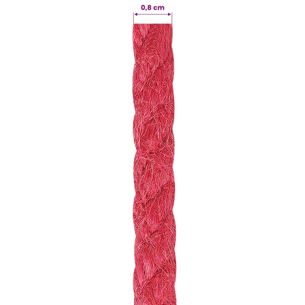 Corda di Juta 8 mm Rosso 100% juta Tossa 42011709