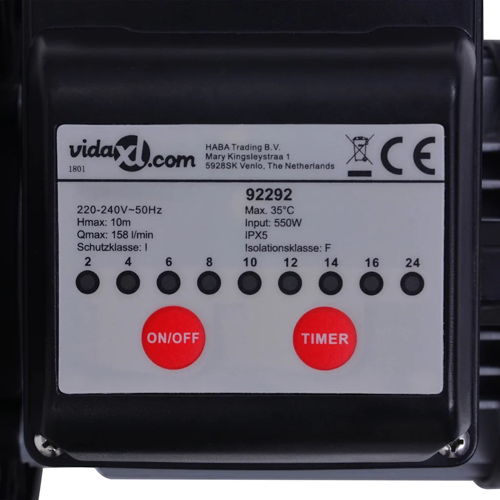 Pompa con Filtro a Sabbia con Timer 550 W 50 L