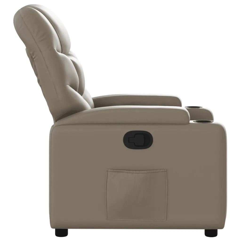 Poltrona Reclinabile Cappuccino in Similpelle 372471