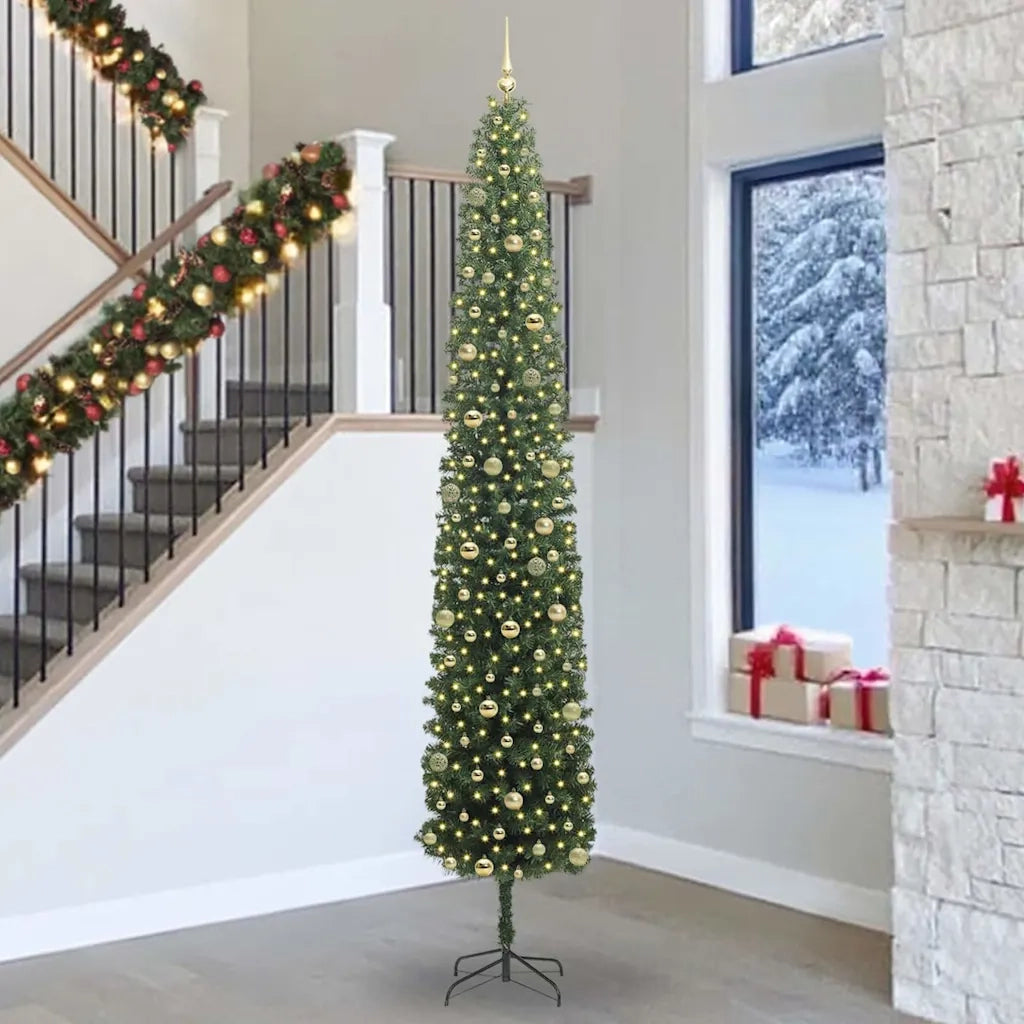 Albero di Natale artificiale con 300 LED Verde 300 cm