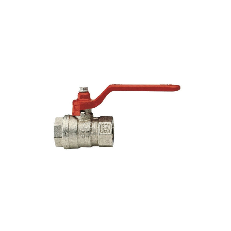 Valvola a sfera F–F 1½" Art. 116 – dimensione ampia in ottone