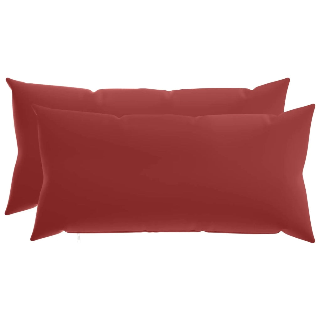 Cuscino con cuscino HEERLEN 2 pz Rosso Vino Poliestere 925870