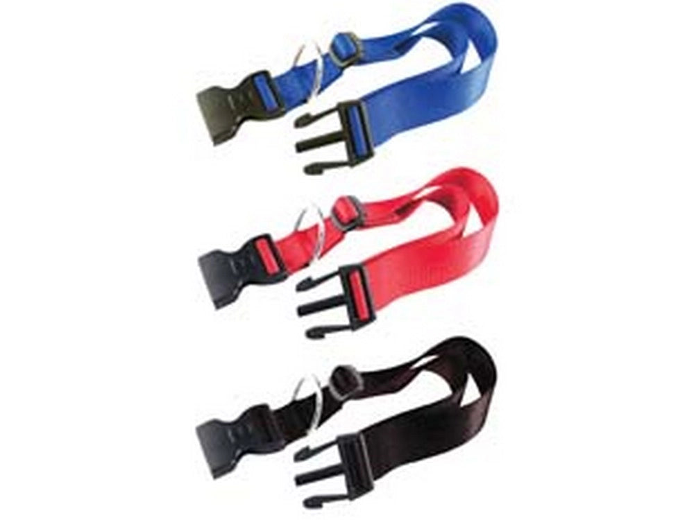 2pz collare nylon classic per cani - cm.30-44 colore nero c15/44 cod:ferx.fer329231