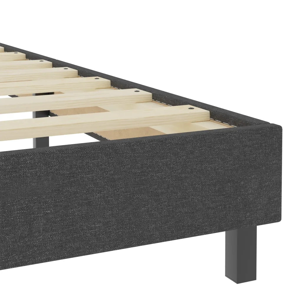 Letto a Molle Grigio in Tessuto 120x200 cm 287455