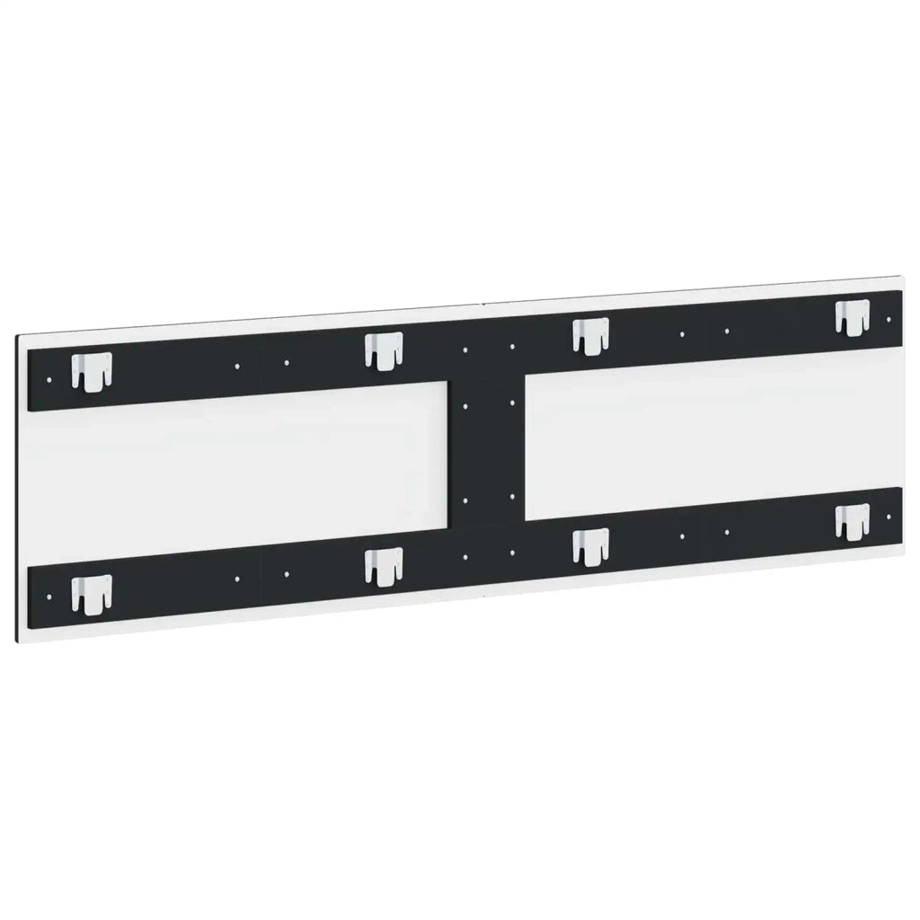 Testiera da Muro BREDA Nero Legno ingegnerizzato 897596