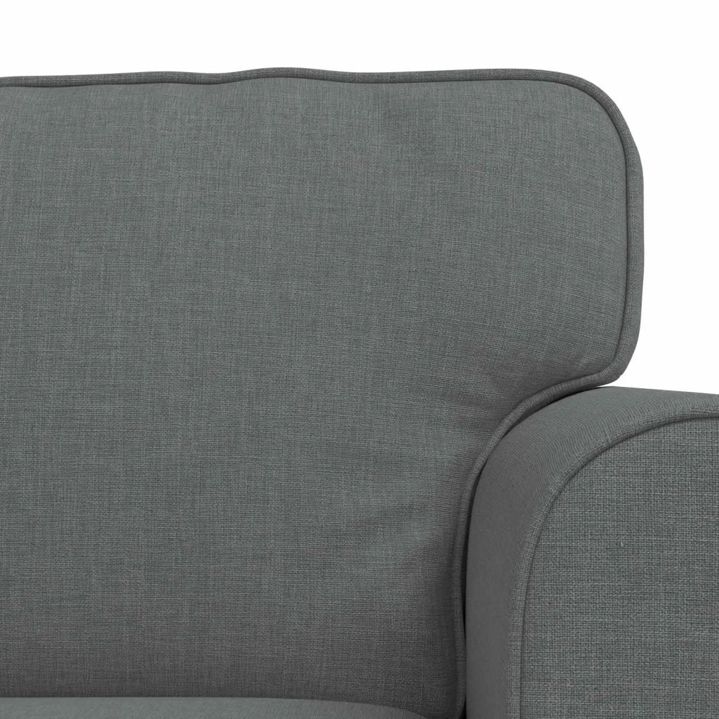 Set di divani 2 pcs Grigio scuro 215 x 82 x 80 cm Tessuto 3407575
