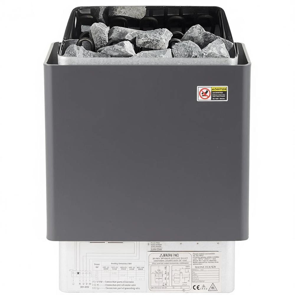 Stufa Elettrica Sauna 9KW Controllore Esterno Bagnato Secco 380-415V Domestica Spa 9-13m³