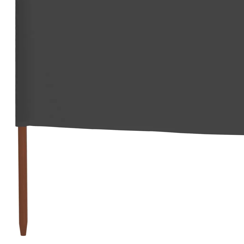 Paravento a 6 Pannelli in Tessuto 800x80cm Grigio 44545