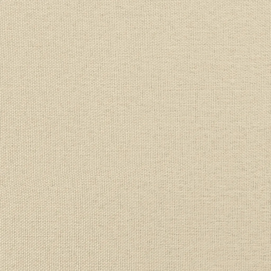 Divano a 2 Posti Crema 140 cm in Tessuto 359480
