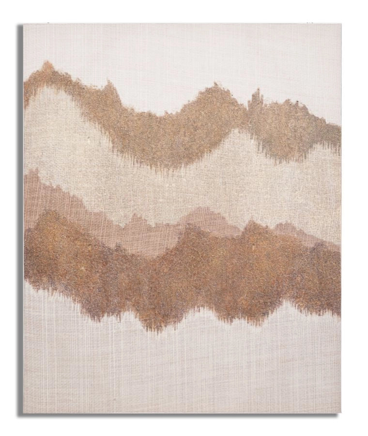 Dipinto su Tela Browny 80x3,7x100 cm in Legno e Tessuto