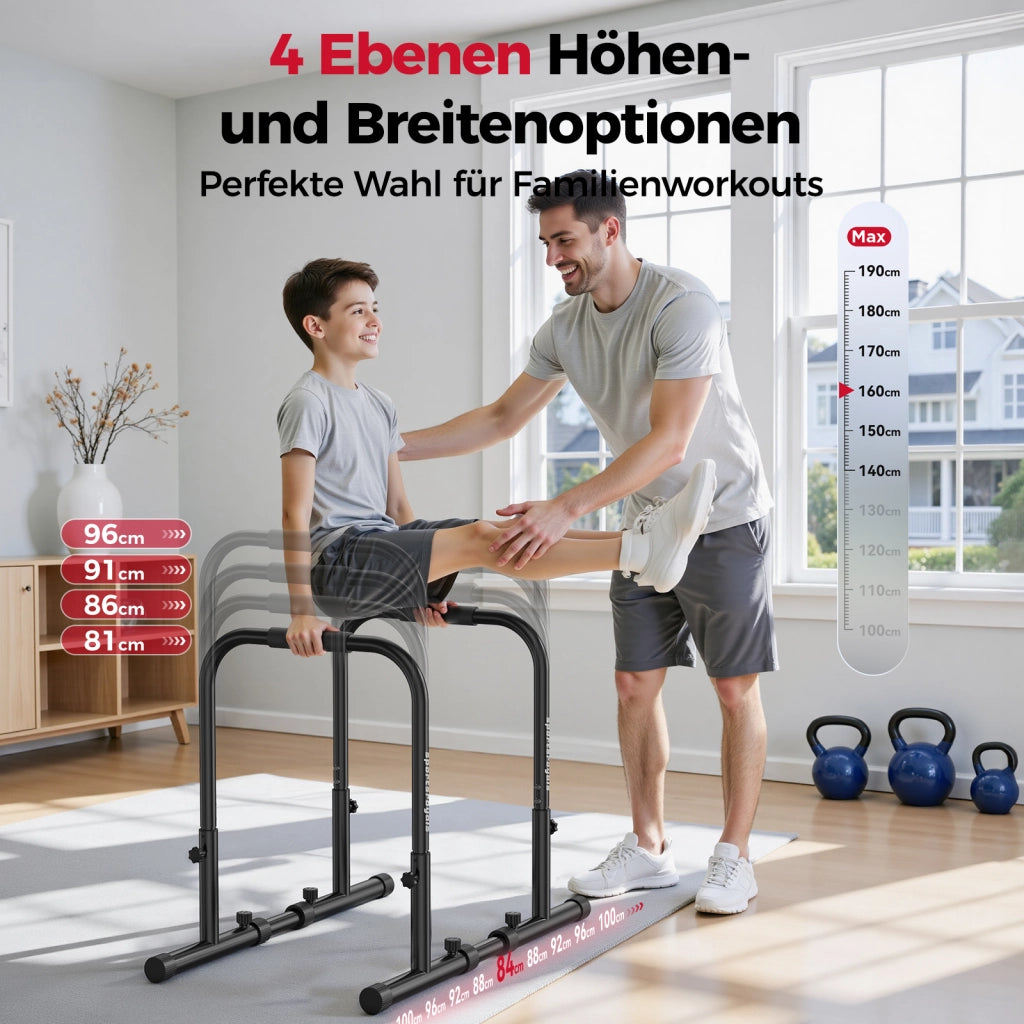 Barre per parallele ¨C Minimal ¨C regolabile 81-96 cm, 400 kg