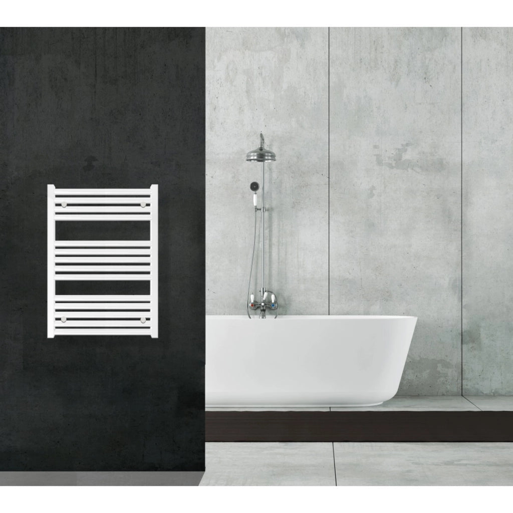 Scaldasalviette termoarredo 80x60 bianco interasse 55 cm idraulico