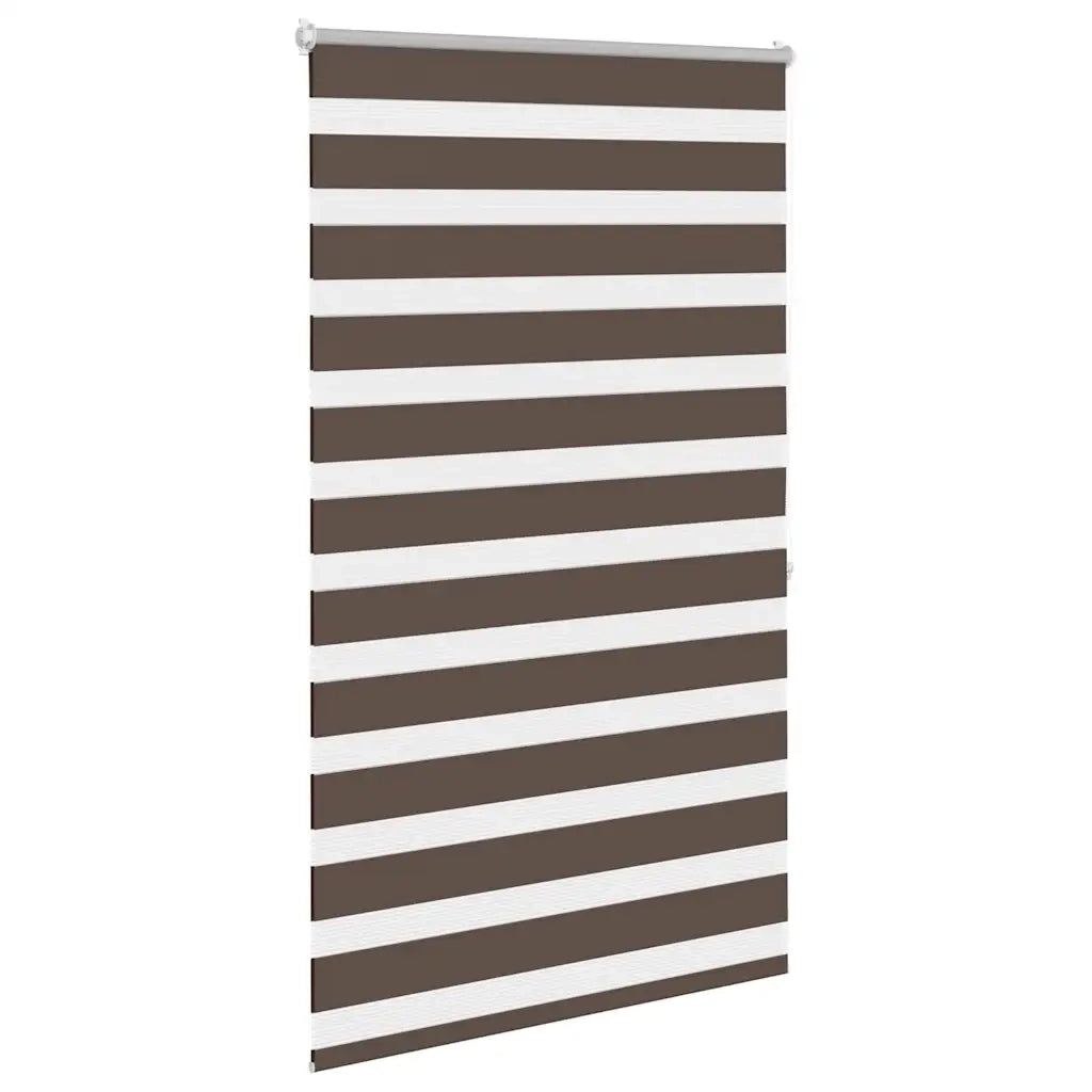 Tenda a rullo zebrata 80,9x175cm Larghezza tessuto 76,7cm caffè 240205