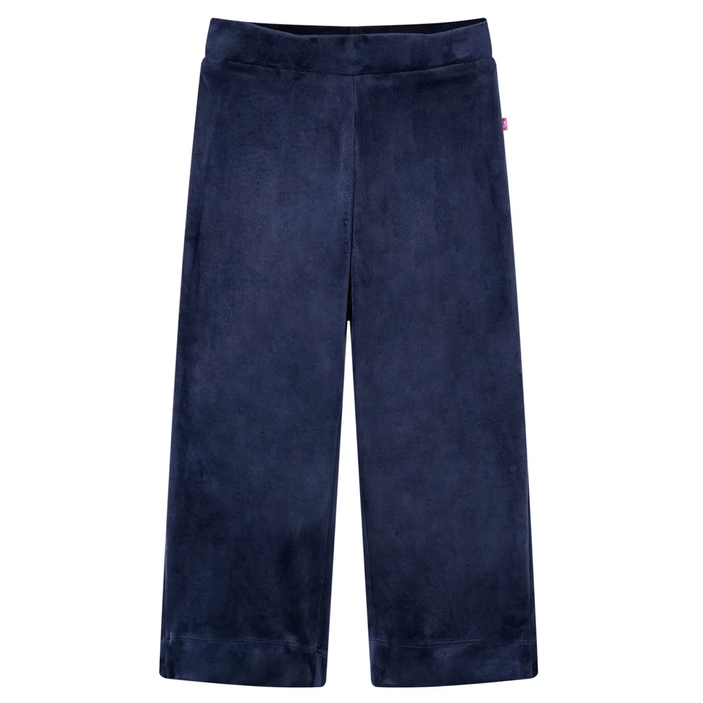 Pantaloni da Bambino in Velluto Blu Scuro 92 14399