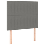 Testiera | Testata Grigio Scuro 90x5x118/128 cm Tessuto