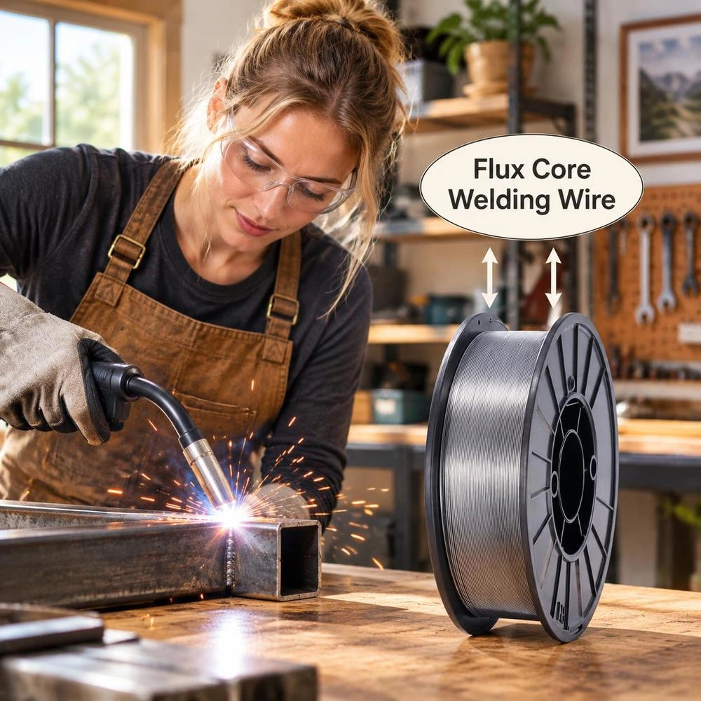 1 Roll Of Flux-cored Wire E71T-GS 0.9 Mm 4.5 Kg MIG/MAG Welding Wire 200 Mm Spool Diameter Welding Wire Roll 560 MPa Tensile Strength Flux-cored Welding Without Shielding Gas