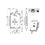 Serratura Sic.Triplice Sx Int 28 85571 Mottura
