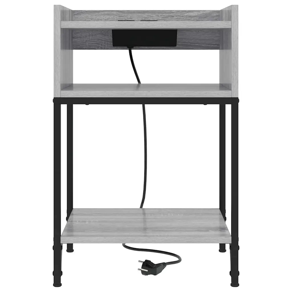 Armadio da Notte 2 pz Grigio Sonoma 40 x 40 x 61 cm 859477