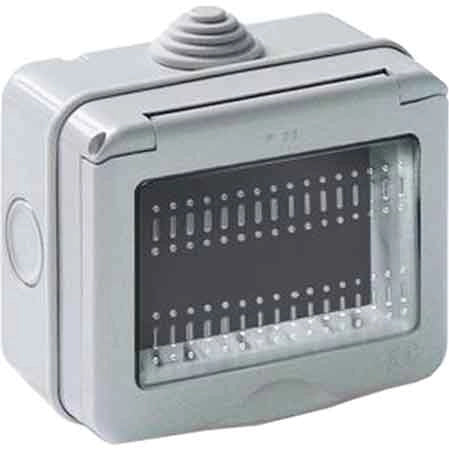 CONTENITORE DA PARETE PER APPARECCHI IP55 MYLIFE 2 Posti - EC ELETTROCANALI