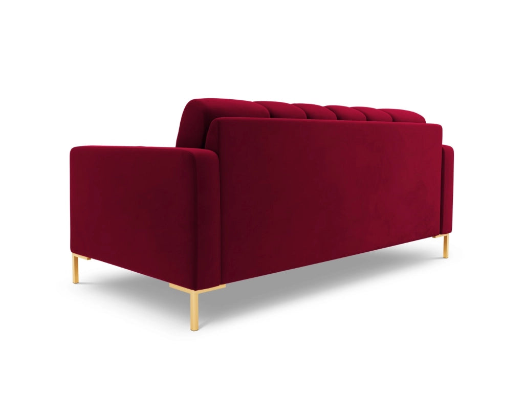 Cosmopolitan Design - Divano "Bali" 2 posti in velluto rosso 
