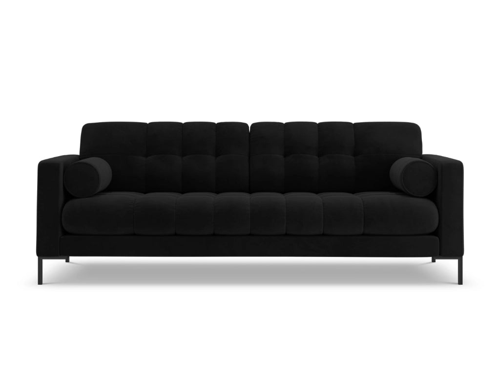 Cosmopolitan Design - Divano "Bali" 4 posti in velluto nero 