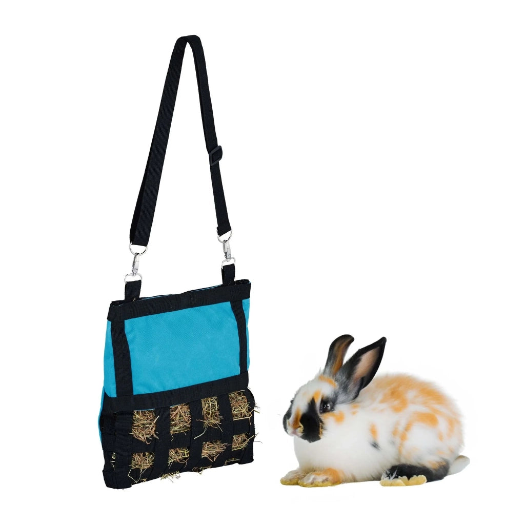 Pratico Sacco per Fieno Sospeso per Piccoli Animali 30 x 30 x 1,5 cm in Cotone Crema 13_0014033