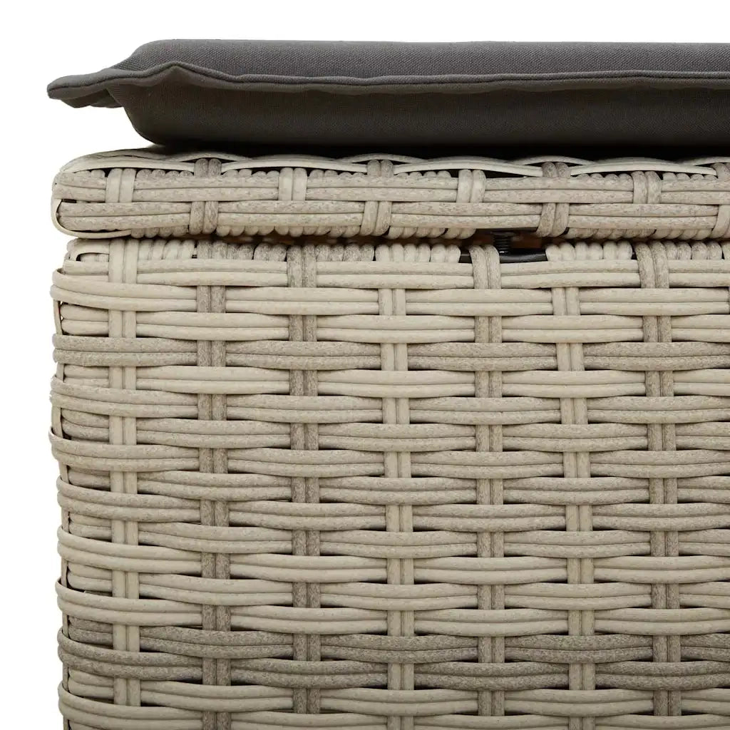 Set Divano da Giardino 8pz con Cuscini Grigio Chiaro Polyrattan 3325418