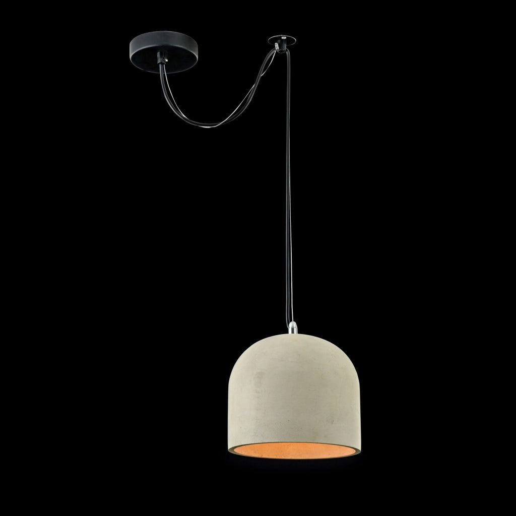 Lampada pendente Loft in Metallo Broni Nero