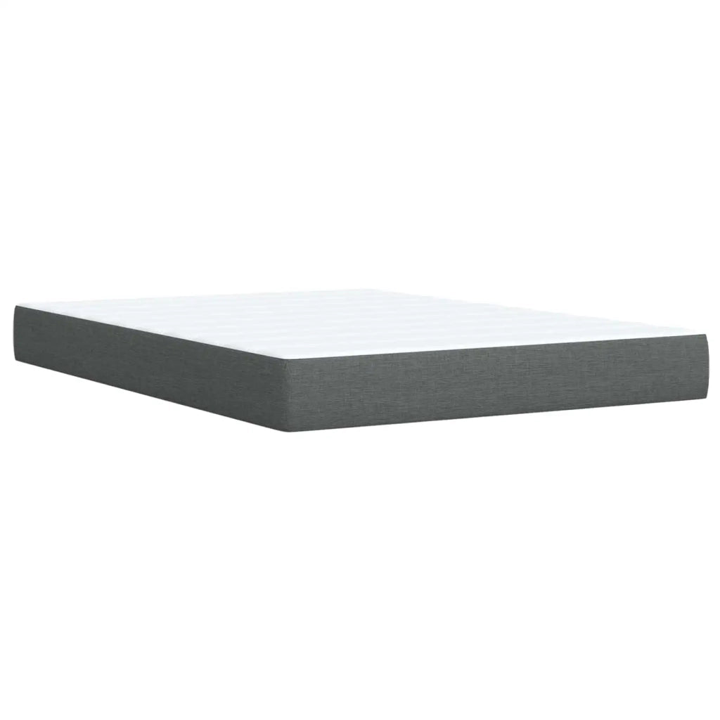 Letto box spring con materasso Grigio Scuro 140 x 190 cm 3452933
